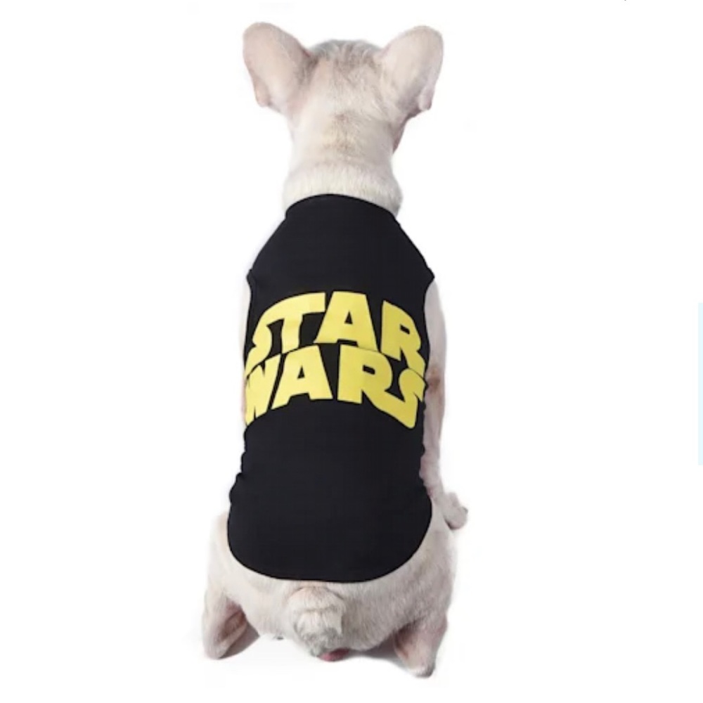 Star Wars Logo Black Tank Dog Shirt - Fetch for Pets Medium